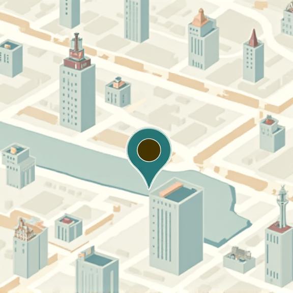 Mapa estilizado a apontar a localização do Fio Dourado Ateliê no Chiado, Lisboa.